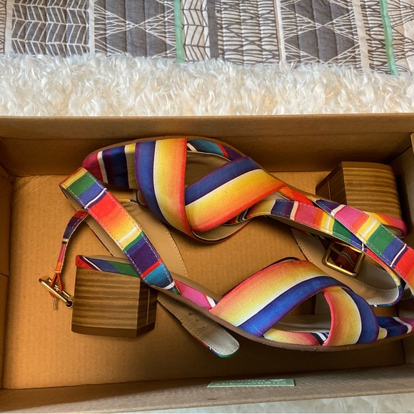 🎉6xHP - Walking on Sunshine🎉 Born in California Rainbow Sandals 6.5M - Picture 5 of 7